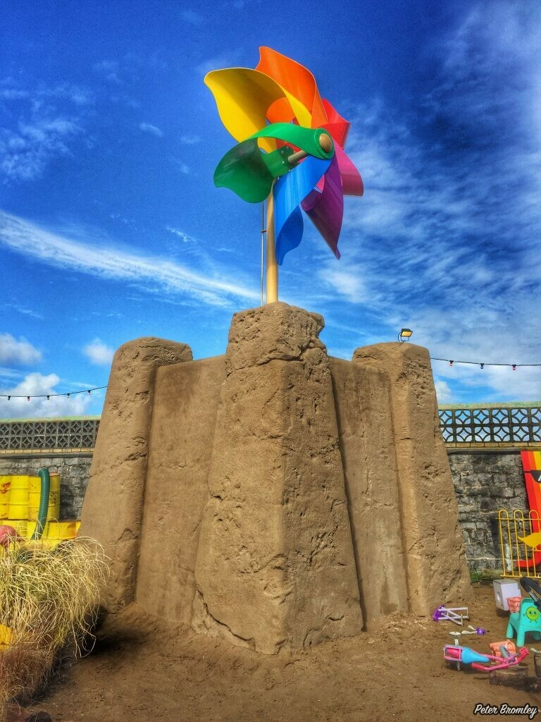 Gigantic Sandcastle at Dismaland