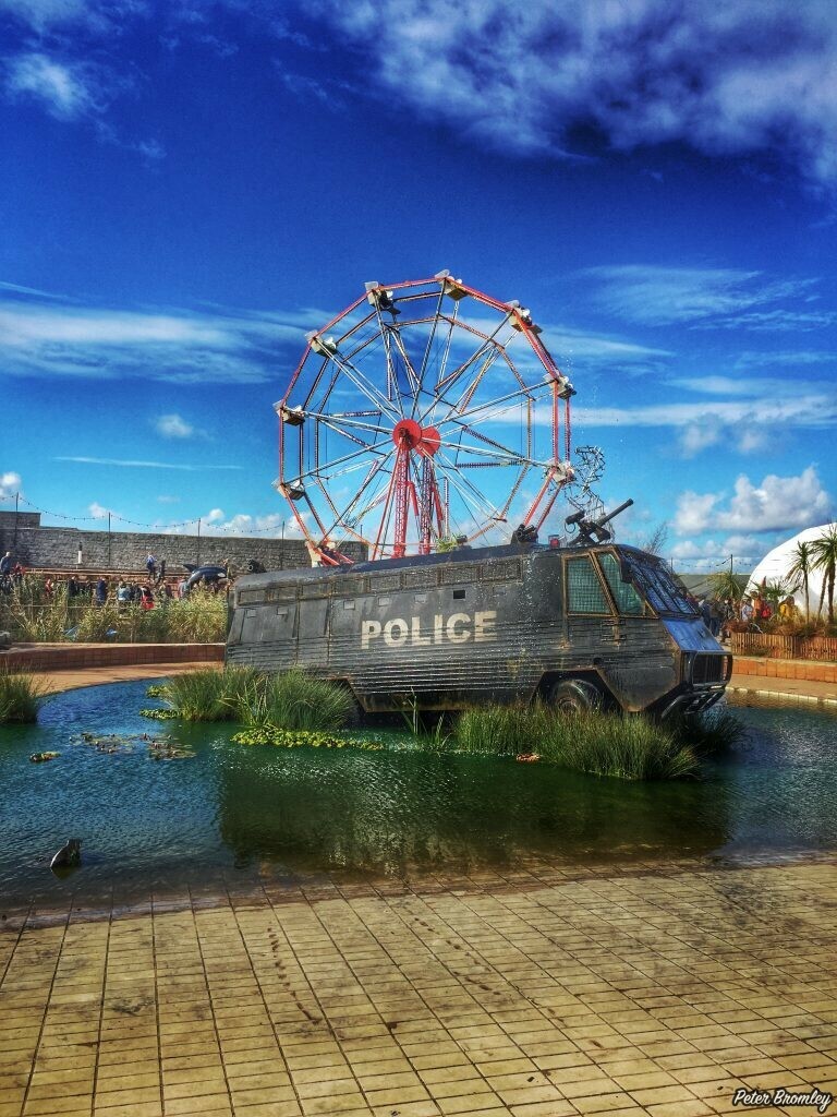 Banksy's gloomy SWAT Playground at Dismaland